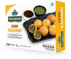 Balaji Sattvapurna Lilva Kachori Medium Spicy 16PCS 500G