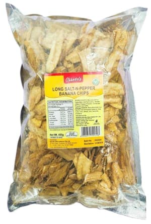 Chheda's Long Salt and Papper Banana Chips 400GM